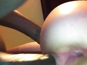 Insane amateur anal with a white girl with nice ass and a dude with a big black cock.